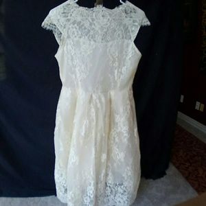 White lace dress
